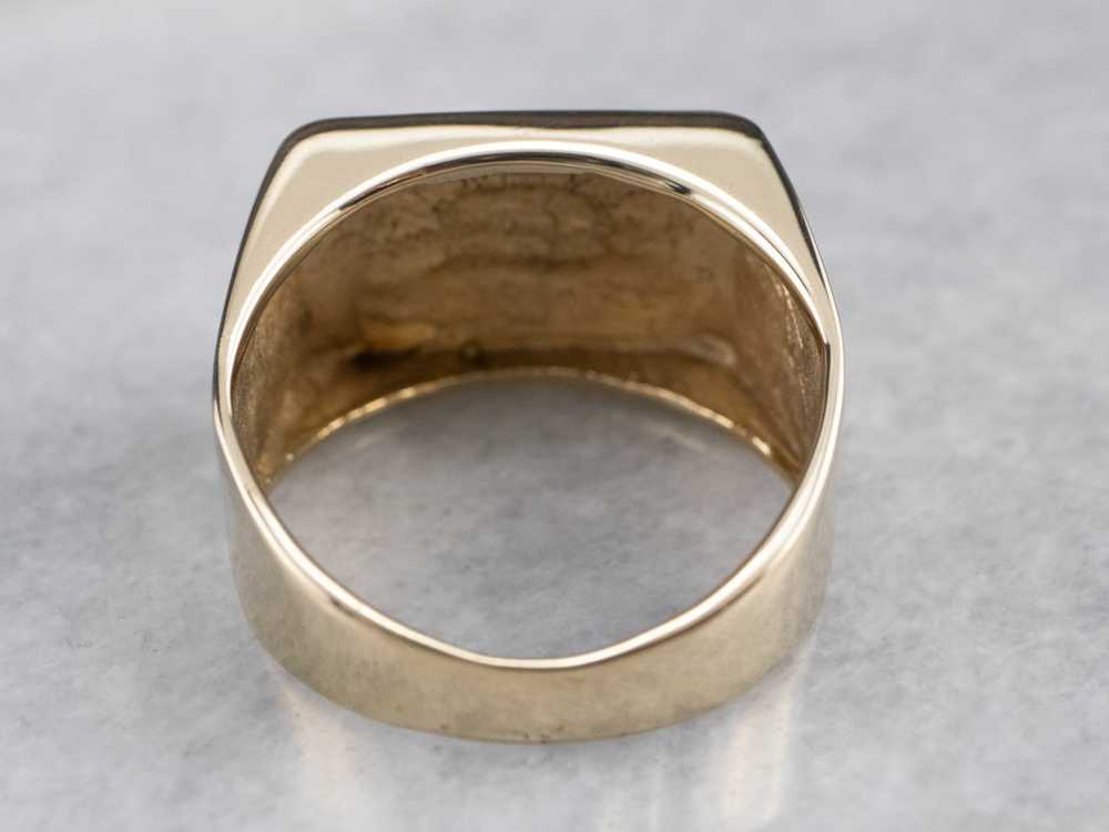 Vintage 14K Gold Signet Ring - image 6