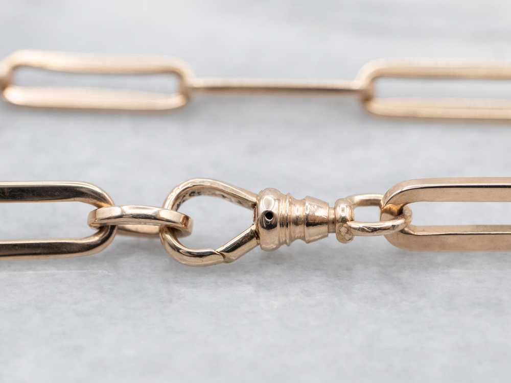 Vintage Gold Paperclip Chain - image 3