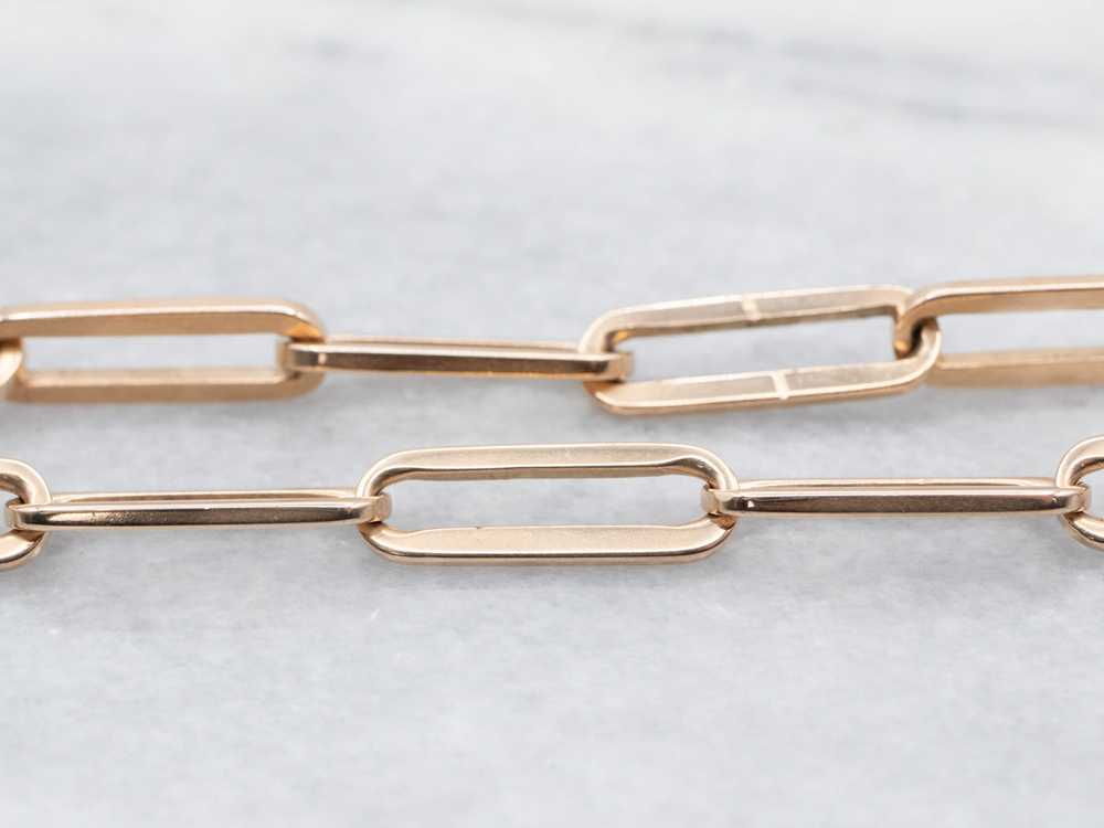 Vintage Gold Paperclip Chain - image 4