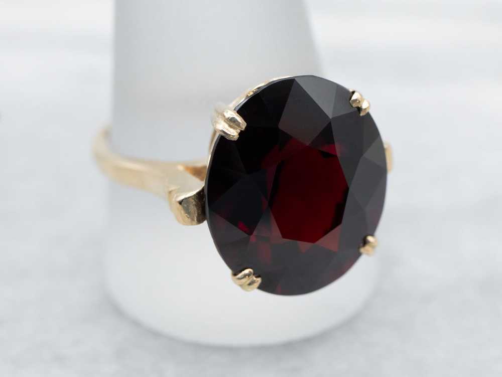 Vintage Pyrope Garnet Cocktail Ring - image 3