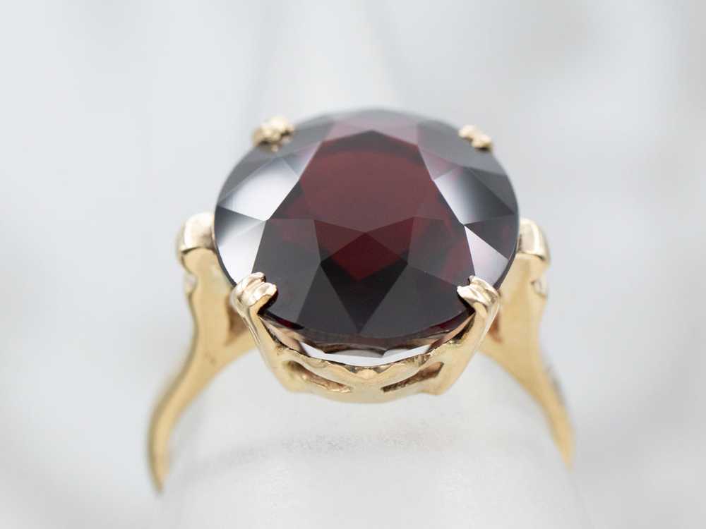 Vintage Pyrope Garnet Cocktail Ring - image 4