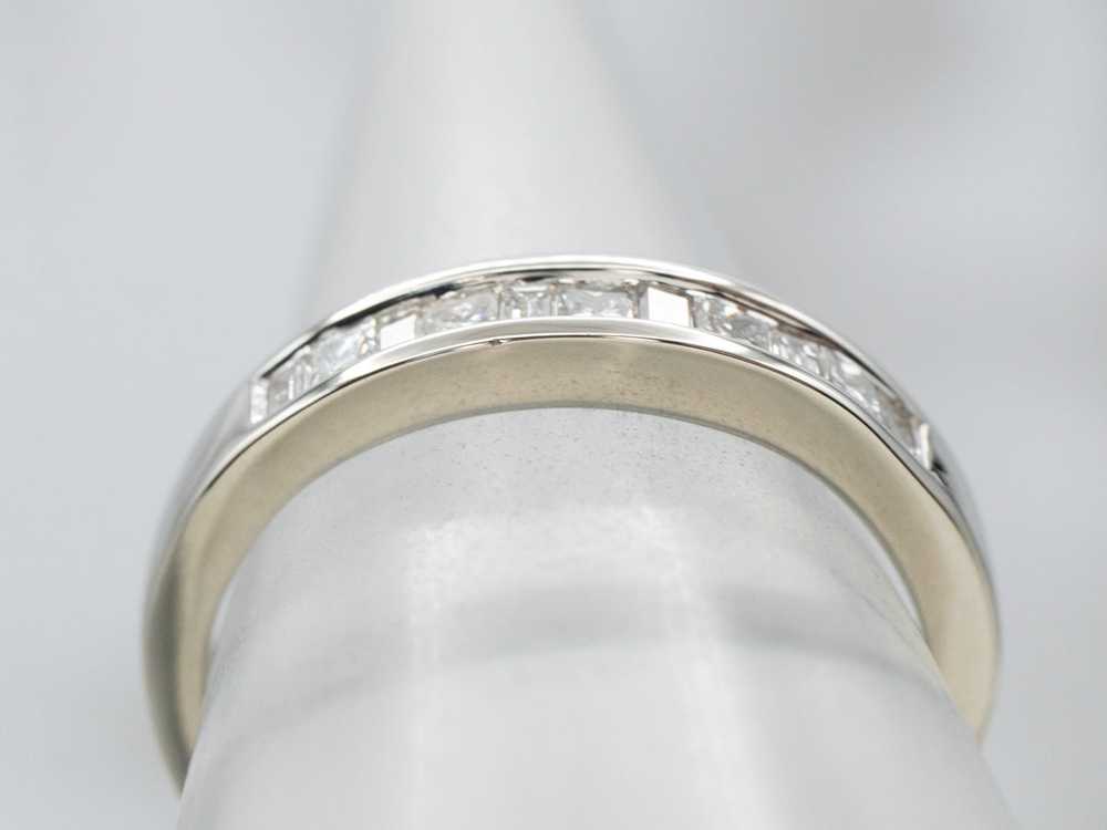 Princess and Baguette Cut Diamond Band - image 4