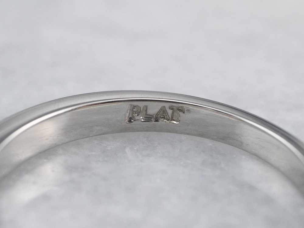 Scalloped Mixed Metal Diamond Band - image 6