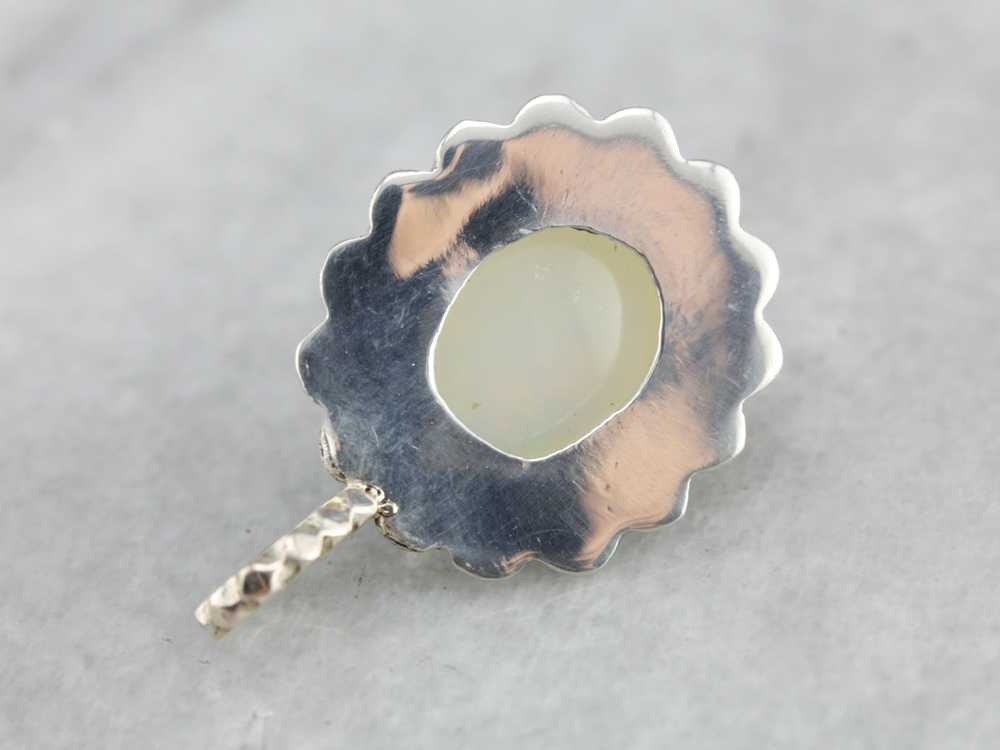 Sterling Silver Opal Cabochon Pendant - image 3