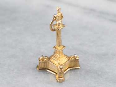 Gold Nelson's Column Charm - image 1