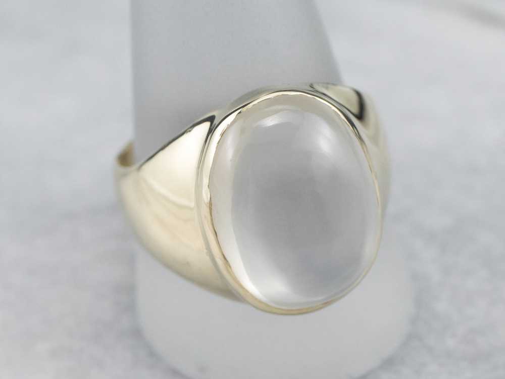 Bold Vintage Moonstone Ring - image 7