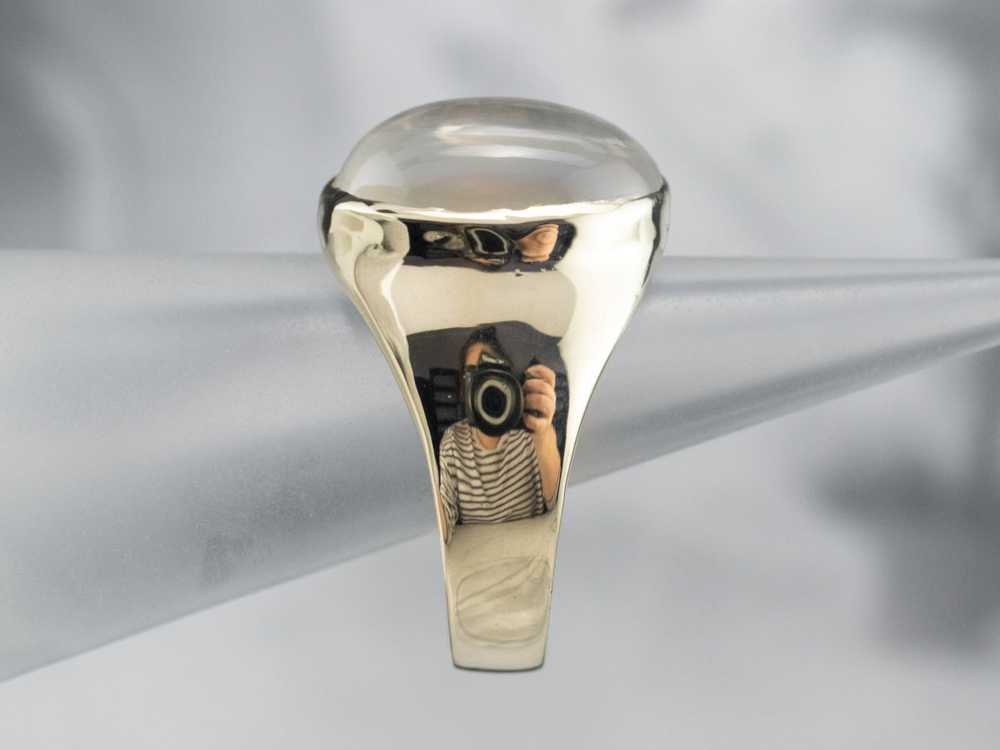 Bold Vintage Moonstone Ring - image 9