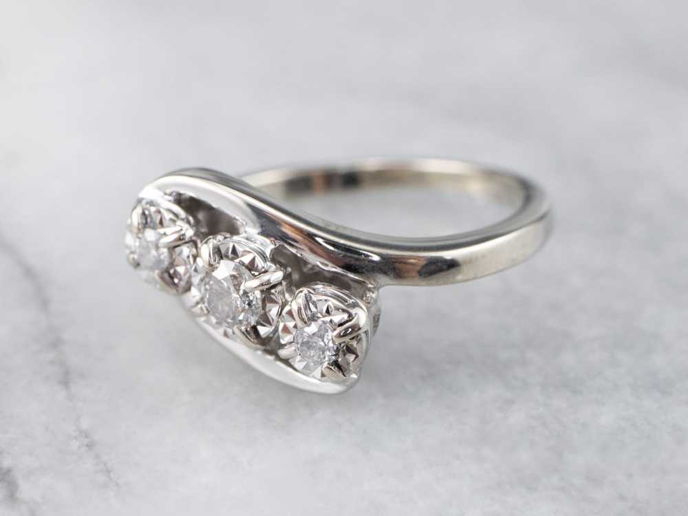 White Gold Diamond Bypass Anniversary or Engageme… - image 2