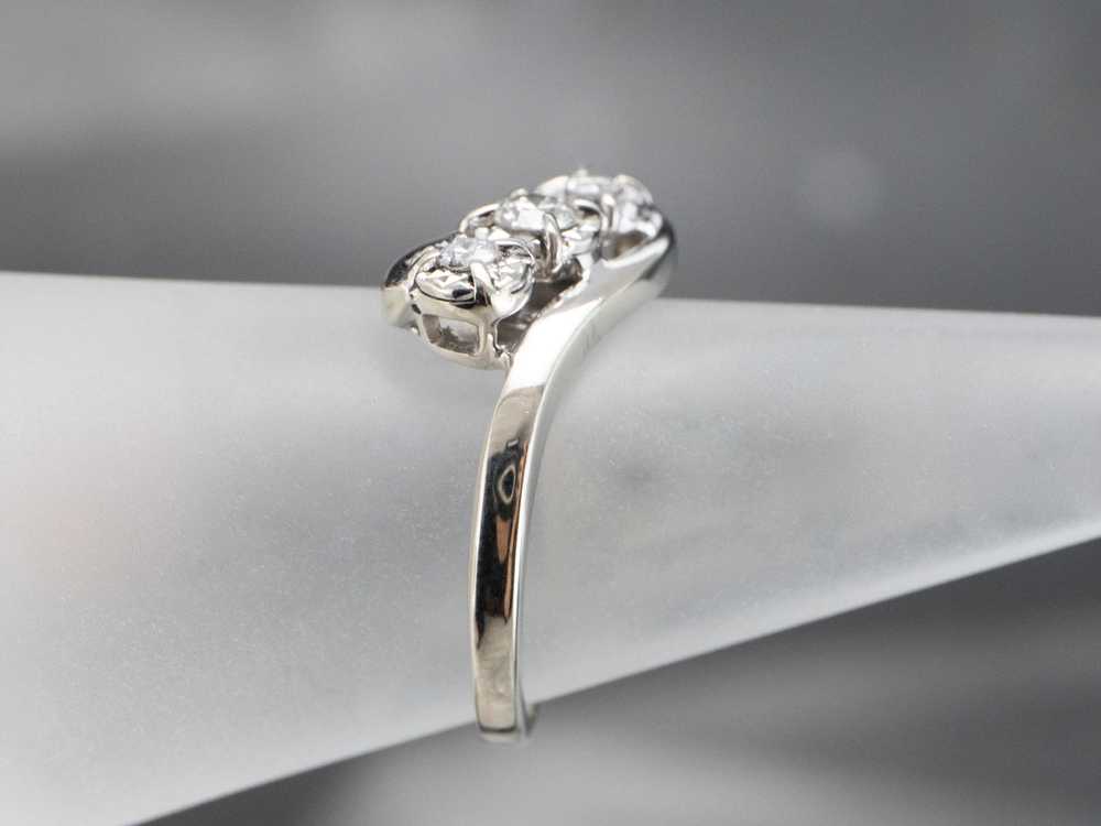 White Gold Diamond Bypass Anniversary or Engageme… - image 9