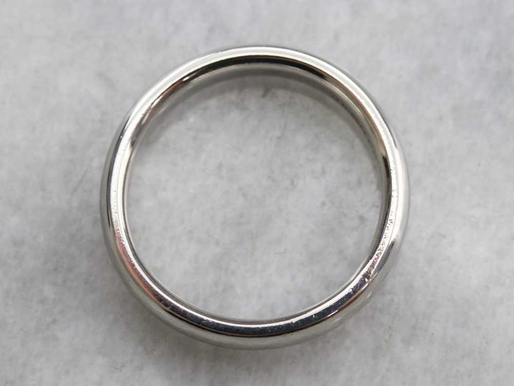 Polished Platinum Wedding Band - image 4