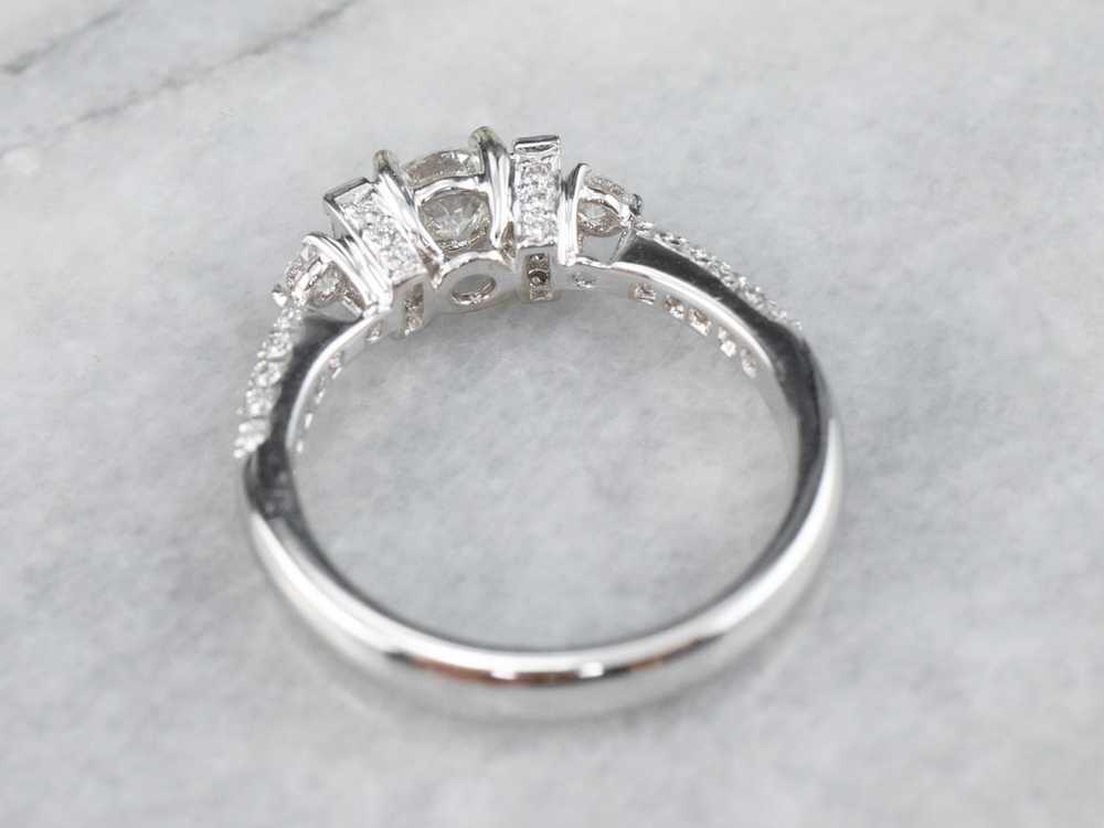 Diamond White Gold Engagement Ring - image 5