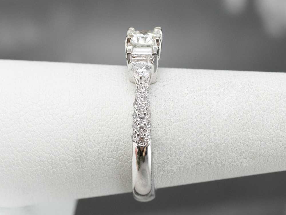 Diamond White Gold Engagement Ring - image 9