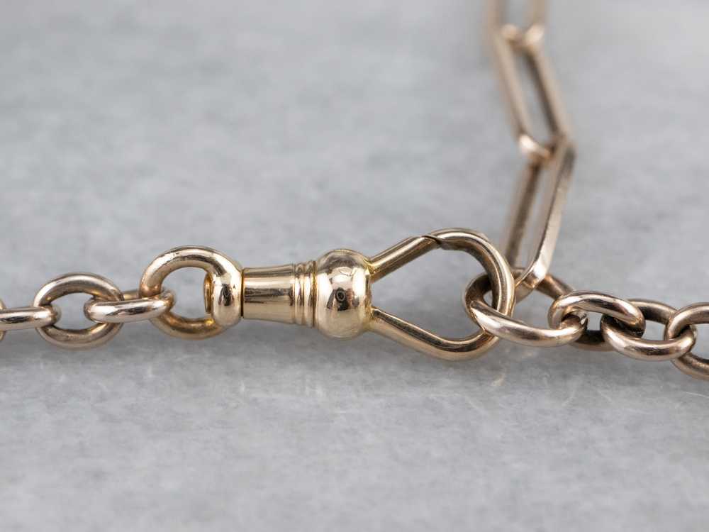 Retro Rose Gold Watch Chain - image 3