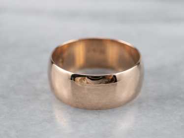 Unisex Antique Rose Gold Band - image 1