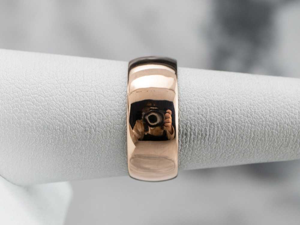 Unisex Antique Rose Gold Band - image 9