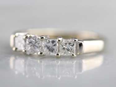 Princess Cut Diamond Band - image 1