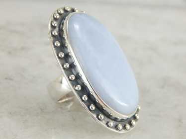 Fabulous Knuckle Duster Agate Cocktail Ring - image 1