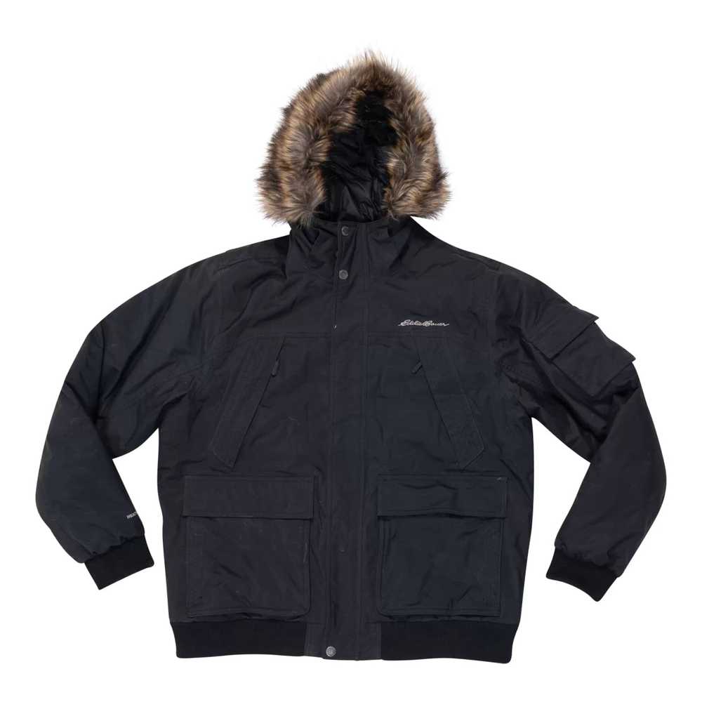 Eddie Bauer Superior Bomber Jacket With Faux Fur - image 1