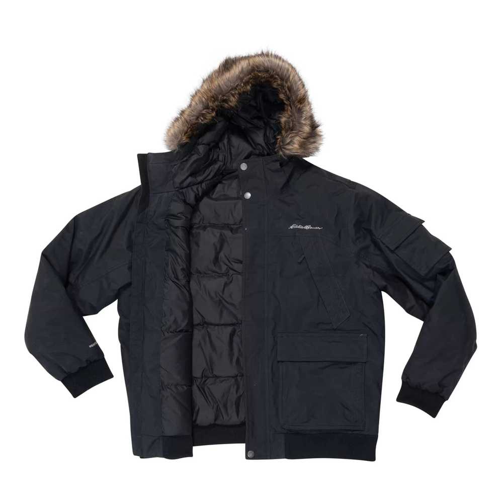 Eddie Bauer Superior Bomber Jacket With Faux Fur - image 2