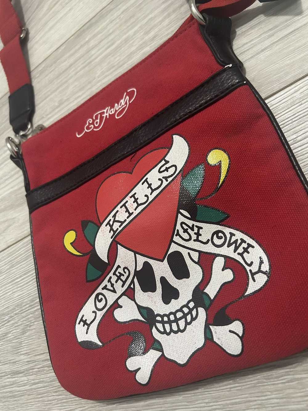 Bag × Ed Hardy × Vintage Vintage Y2K Ed Hardy Sku… - image 3