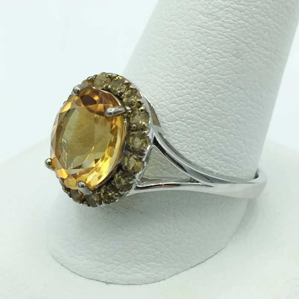 Sterling Silver Citrine Ring - image 4