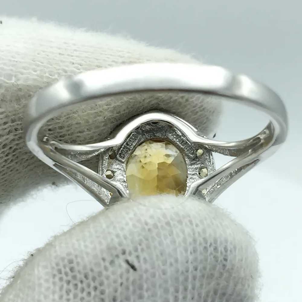 Sterling Silver Citrine Ring - image 5