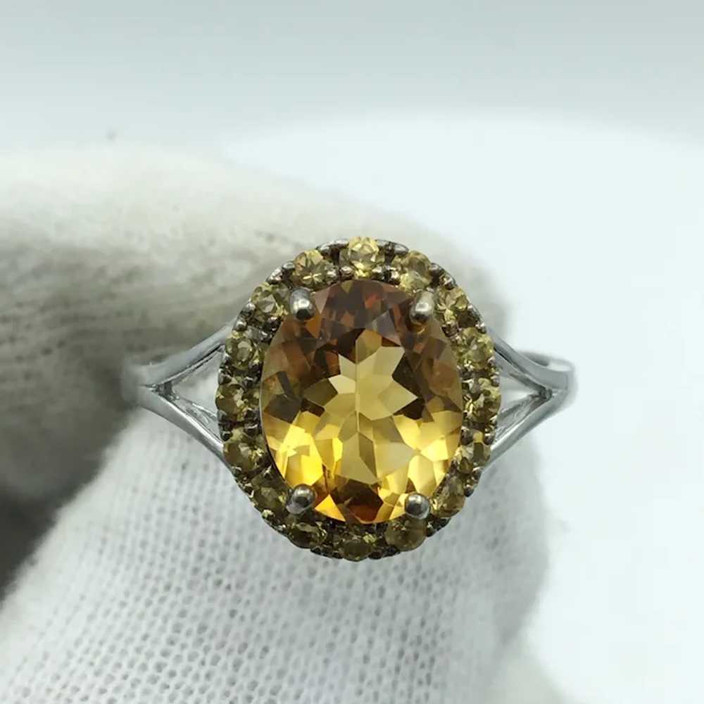 Sterling Silver Citrine Ring - image 6