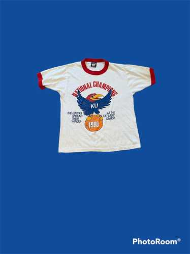 Vintage Kansas jay hawks vintage march madness 198