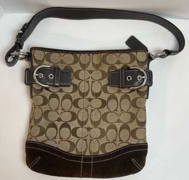 バッグ COACH Soho Signature Suede Shoulder Bag Coach soho suede hobo - Gem