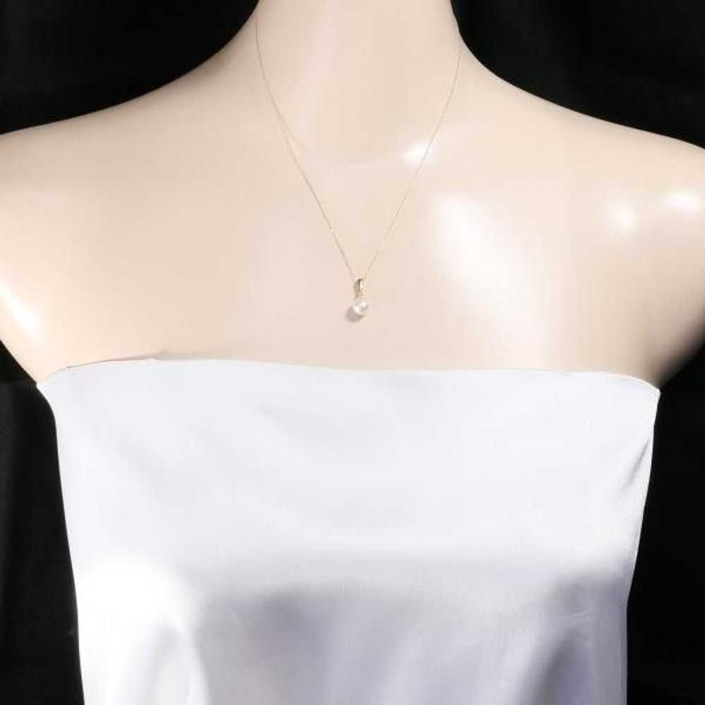 Other Other K18 Yellow Gold Pearl Necklace Metal … - image 3