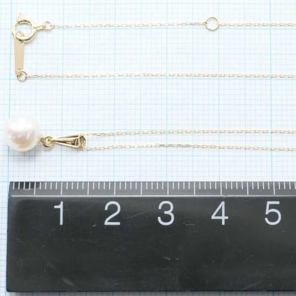 Other Other K18 Yellow Gold Pearl Necklace Metal … - image 5