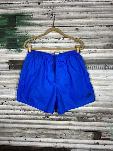 Nike × Vintage Vintage 90s Blue Nike Shorts - image 1