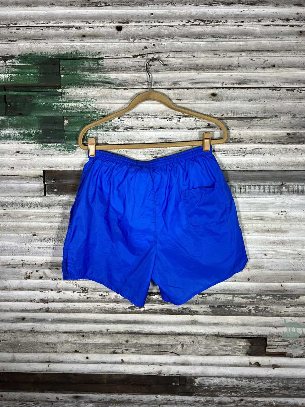 Nike × Vintage Vintage 90s Blue Nike Shorts - image 2