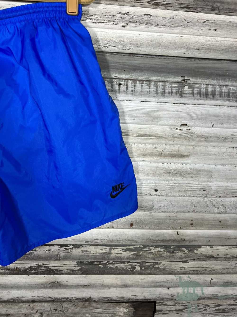 Nike × Vintage Vintage 90s Blue Nike Shorts - image 3