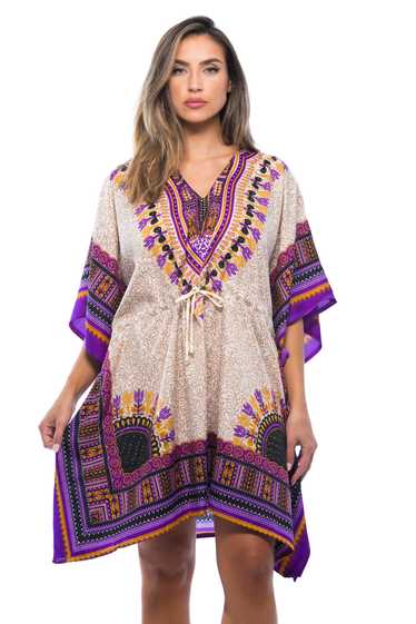 Riviera Sun African Print Dashiki Caftan for Women