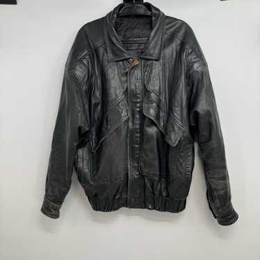 ジャケット・アウター Bally vintage blouson Vintage BALLY of Switzerland Men's Leather Black Jacket Size
