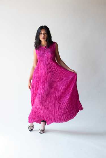 Magenta Plisse Dress | Ray Lonson - image 1