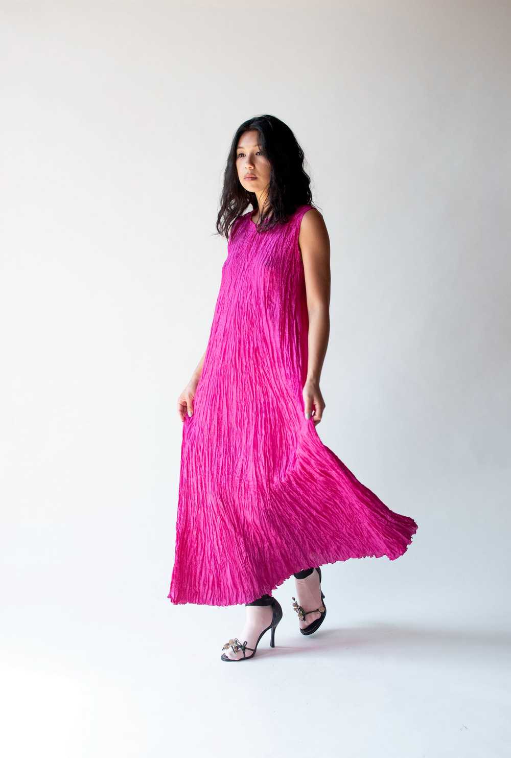 Magenta Plisse Dress | Ray Lonson - image 2