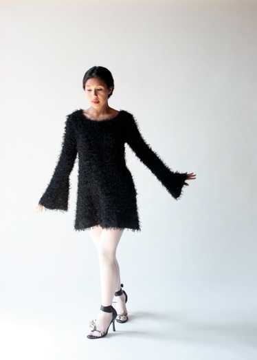 1990s Fuzzy Mini Dress | Betsey Johnson