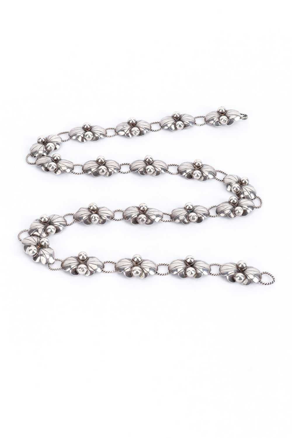 TAXCO Sterling Silver Navarrete Chain Belt - image 1