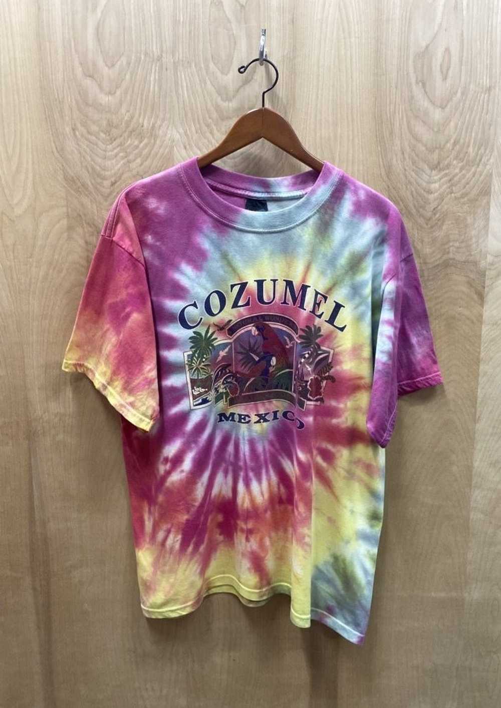 Cozumel Mexico Tye Dye T-Shirt (2XL) - image 1