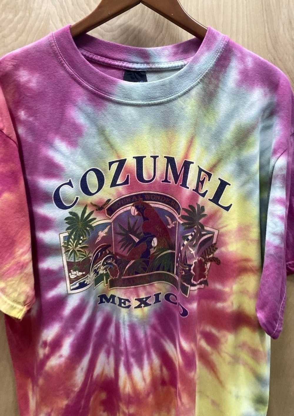 Cozumel Mexico Tye Dye T-Shirt (2XL) - image 3