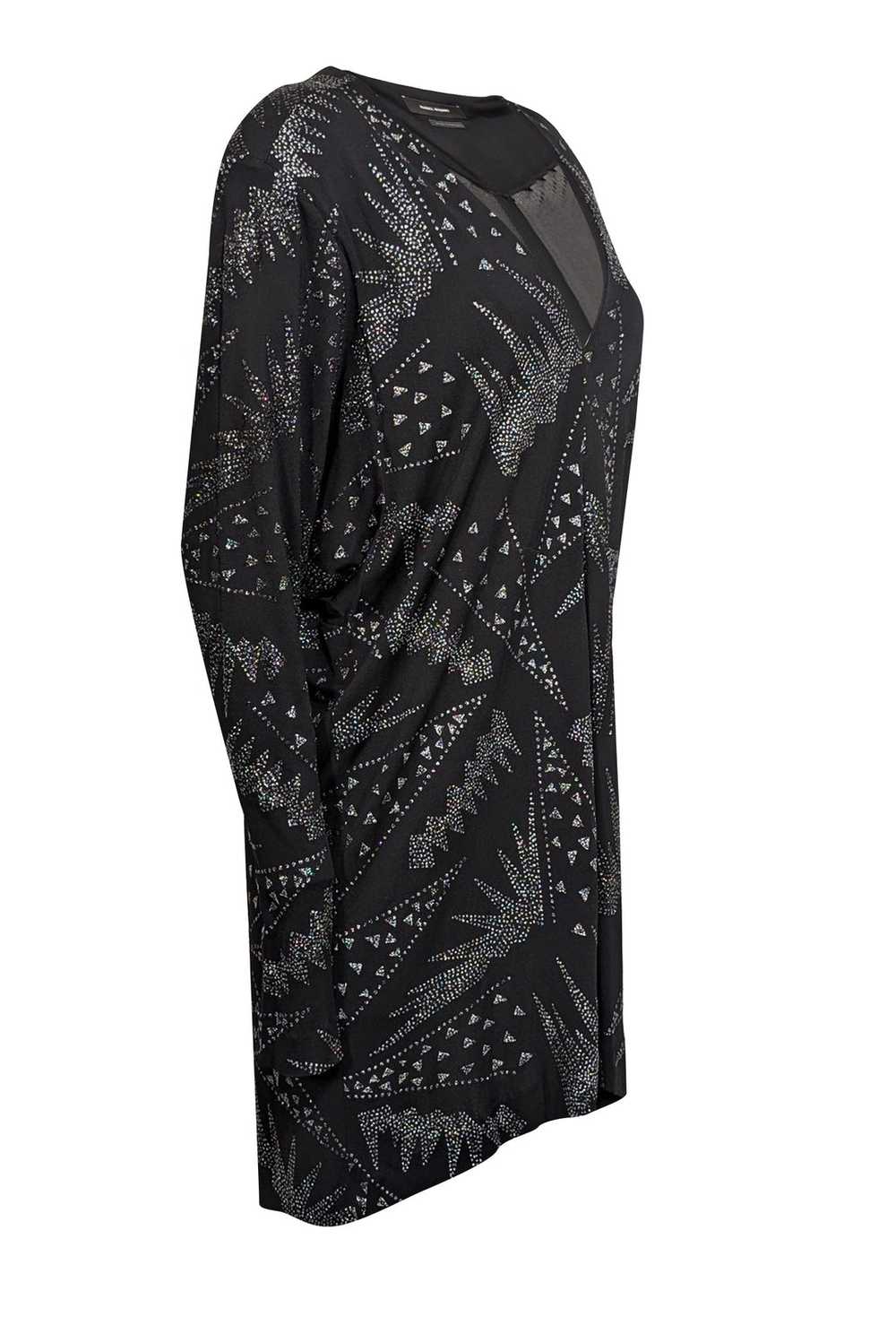 Isabel Marant - Black w/ Silver & Black Sparkle D… - image 2