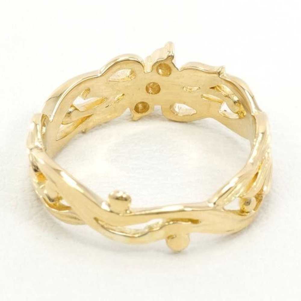 Other Other K18 Yellow Gold Diamond Ring Size 6 M… - image 4