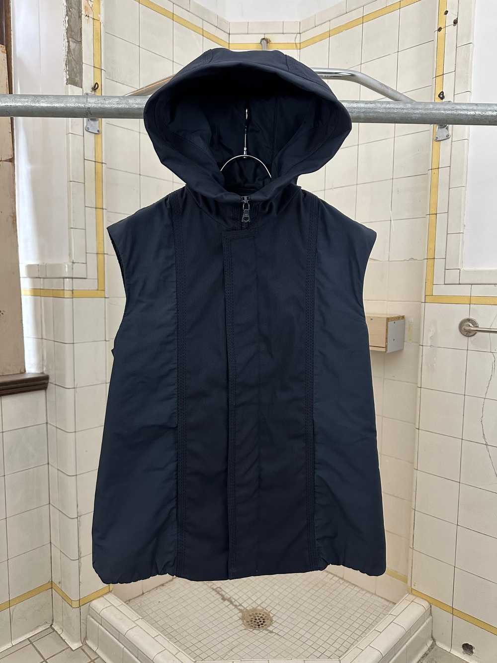 2000s Roberto Menichetti Hooded Nylon Vest - image 1