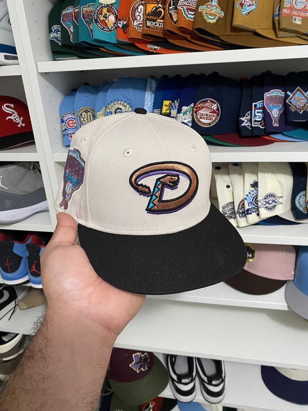 Hat Club × Lids × New Era Stone done Dbacks 7 3/8 - image 1