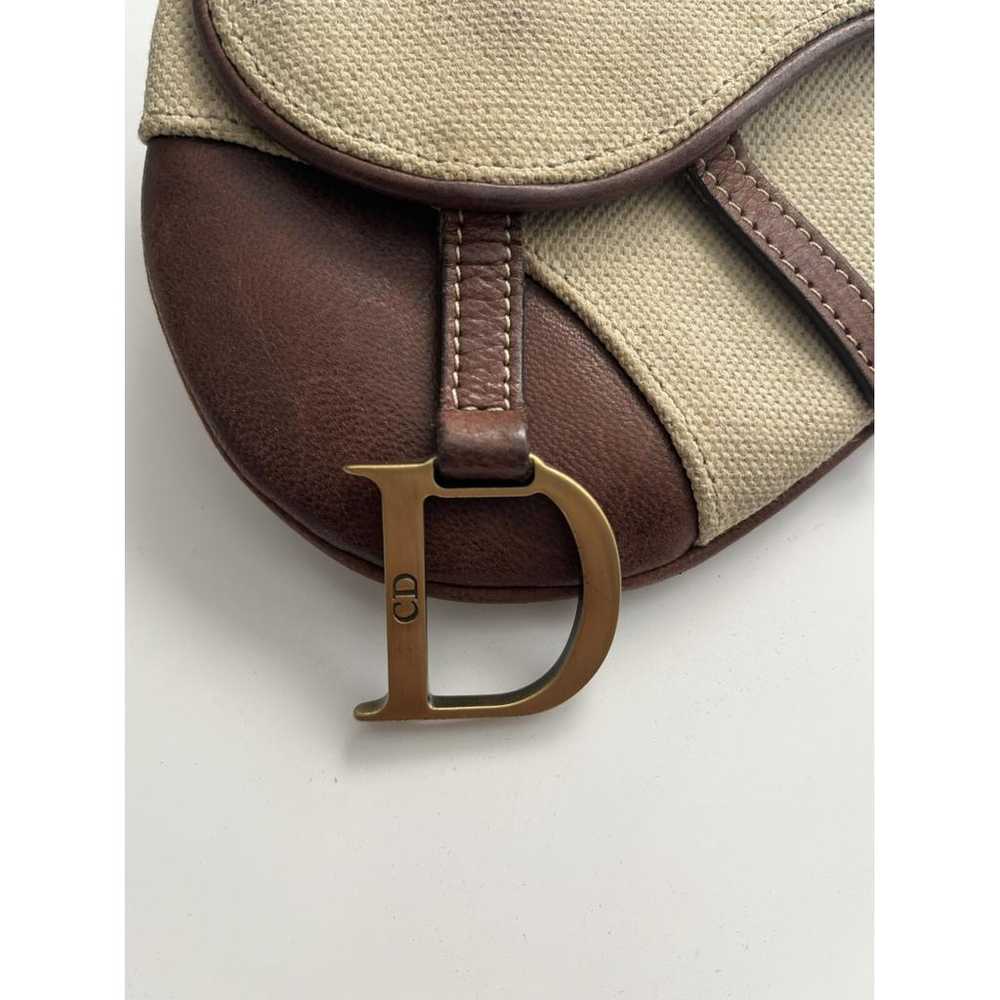 Dior Saddle Vintage cloth handbag - image 4