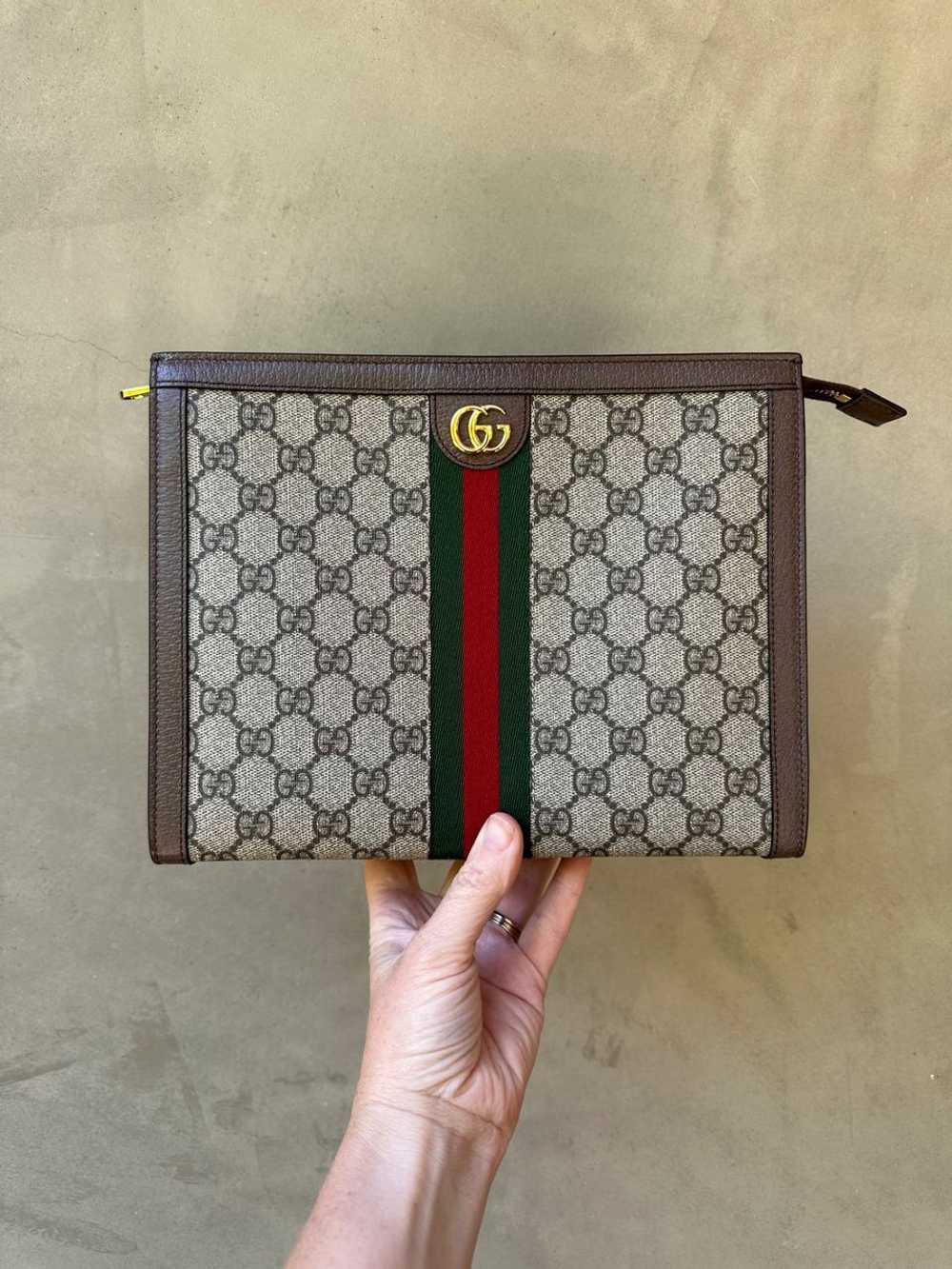 Gucci GG Supreme Ophidia Pouch | Used, Secondhand… - image 2