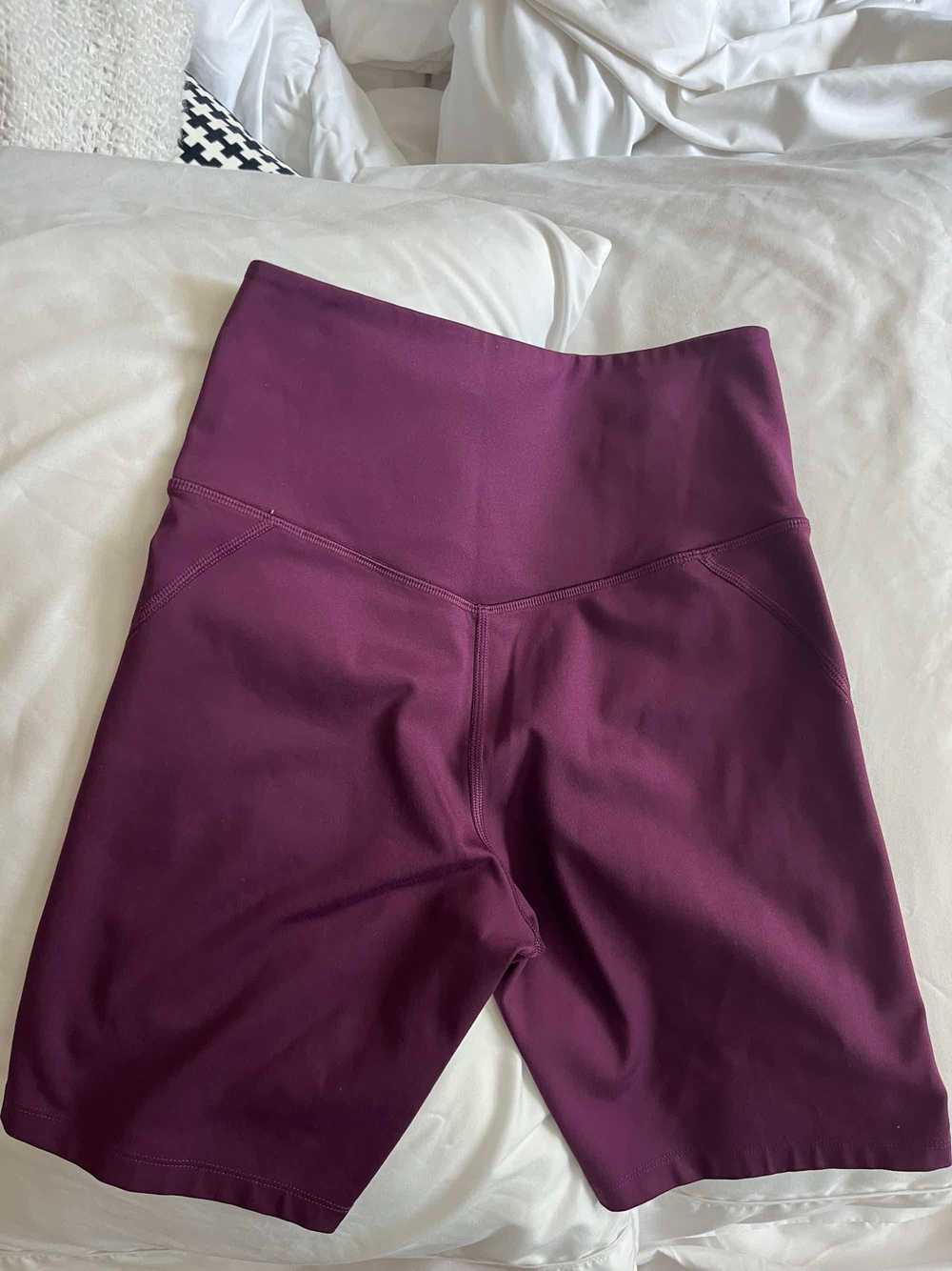 Girlfriend Collective Plum High-Rise Bike Short - image 3