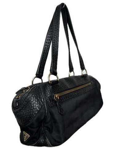 Prada Tessuto & Embossed Leather Baguette*